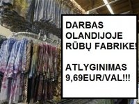 DARBAS OLANDIJOJE RŪBŲ FABRIKE