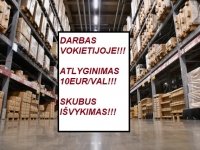 Darbas Vokietijoje pakavimo fabrikai ir sandeliai