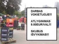 DARBAS VOKIETIJOJE TAROS SANDĖLYJE