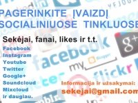 Facebook Fanai, Instagram Sekėjai ir daugiau