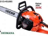 UAB DEIMANA Benzininių pjūklų išpardavimas, Žemaitės g. 24, Pasvalys